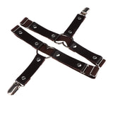 Max Womens Heart Decor Sexy Garters Adjustable Leg Strap Garters Suspenders Dark Coffee