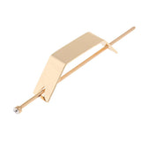 Max Women's Vintage Simple Geometric Chinese Hair Pin Wedding Hair Stick Gold