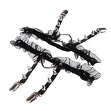 Maxbell Women Heart Decor Sexy Garters Adjustable Leg Strap Garters Suspenders Black