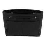 Max Felt Tote Handbag Purse Organizer Insert Divider Shaper Bag in Bag Black