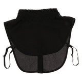 Max Fake Collar Embroidery Floral Detachable Half Blouse False Collar Bib Black