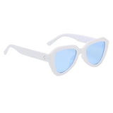 Max Vintage Women Sunglasses Triangle Sunglass Men Eyewear Cat Eye Sun Glasses White