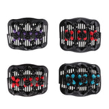 Max Stretch Double Hair Comb Clip Wood Beads Double Clip Hair Accessory Red