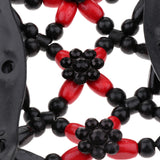 Max Stretch Double Hair Comb Clip Wood Beads Double Clip Hair Accessory Red