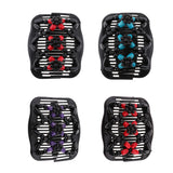 Max Stretch Double Hair Comb Clip Wood Beads Double Clip Hair Accessory Red