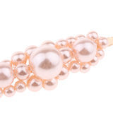 Max Vintage Beaded Pearls Floral Hair Clips Barrettes Accessories Champagne L