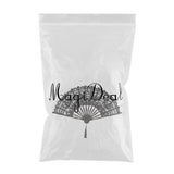 Max Retro Chinese Lace Folding Hand Held Dance Fan Wedding Party Fan Black