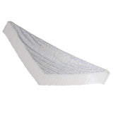 Max Belly Dance Hip Scarf Shining Triangle Tassel Hip Scarves Skirt White