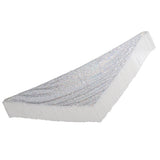 Max Belly Dance Hip Scarf Shining Triangle Tassel Hip Scarves Skirt White