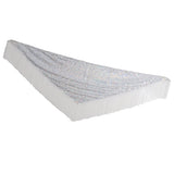 Max Belly Dance Hip Scarf Shining Triangle Tassel Hip Scarves Skirt White