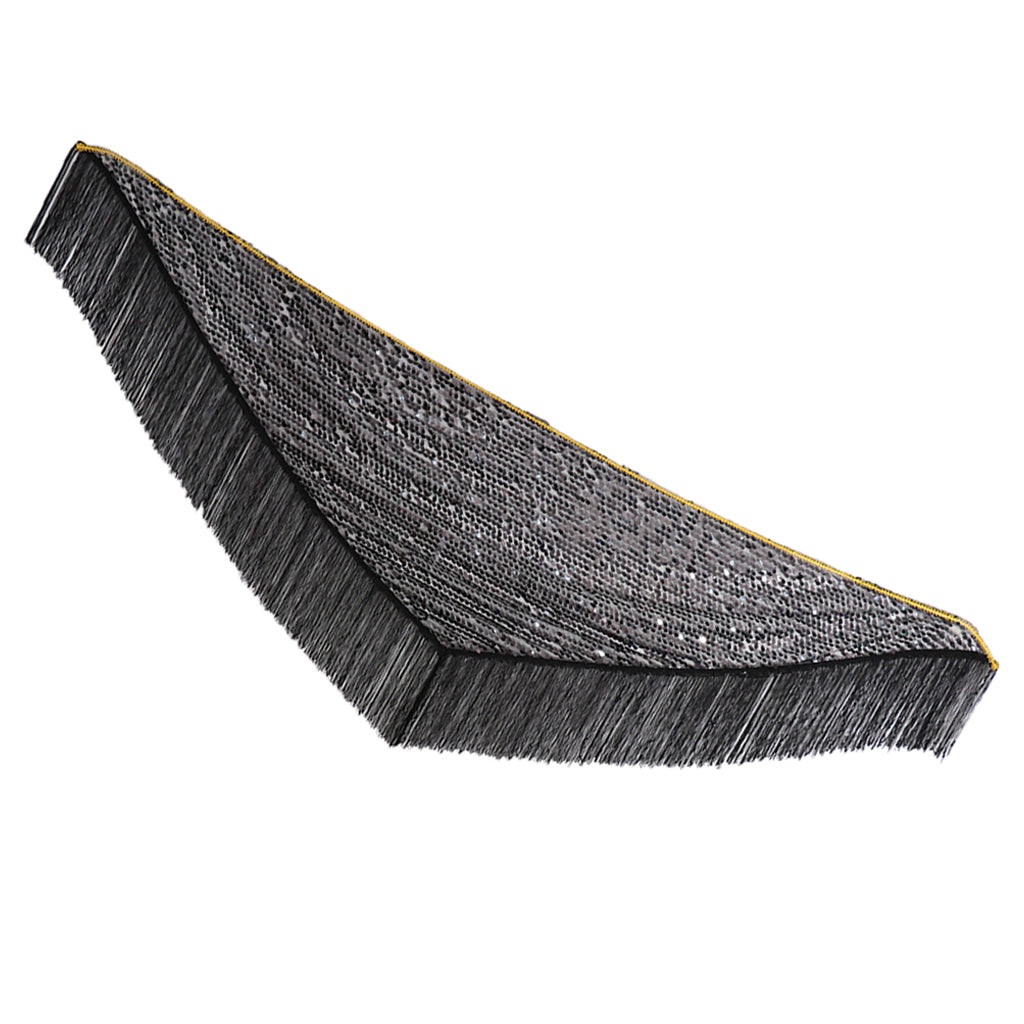 Max Belly Dance Hip Scarf Shining Triangle Tassel Hip Scarves Skirt Balck