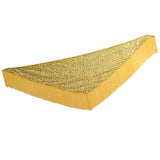 Max Belly Dance Hip Scarf Shining Triangle Tassel Hip Scarves Skirt Yellow