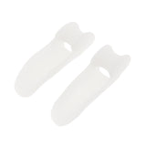 Max 1 Pair Little Toe Bunion Cushion Pain Toe Separators Gel Straighteners White