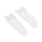 Max 1 Pair Little Toe Bunion Cushion Pain Toe Separators Gel Straighteners White