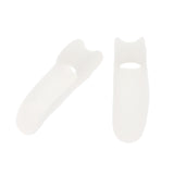 Max 1 Pair Little Toe Bunion Cushion Pain Toe Separators Gel Straighteners White