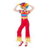 Max Funny Women Clown Costume Lady Circus Joker Jester Fancy Dress Outfit  XL