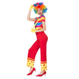 Max Funny Women Clown Costume Lady Circus Joker Jester Fancy Dress Outfit  XL