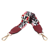 Maxbell 1.5in Wide Purse Strap Replacement Colorful Crossbody Bag Handbag Belts Wine Red