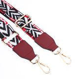 Maxbell 1.5in Wide Purse Strap Replacement Colorful Crossbody Bag Handbag Belts Wine Red