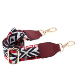 Maxbell 1.5in Wide Purse Strap Replacement Colorful Crossbody Bag Handbag Belts Wine Red