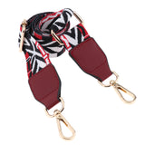 Maxbell 1.5in Wide Purse Strap Replacement Colorful Crossbody Bag Handbag Belts Wine Red