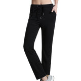 Max Womens Sweatpants Yoga Pants with Pockets Sport Workout Bottoms M Black