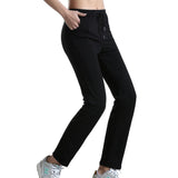 Max Womens Sweatpants Yoga Pants with Pockets Sport Workout Bottoms M Black