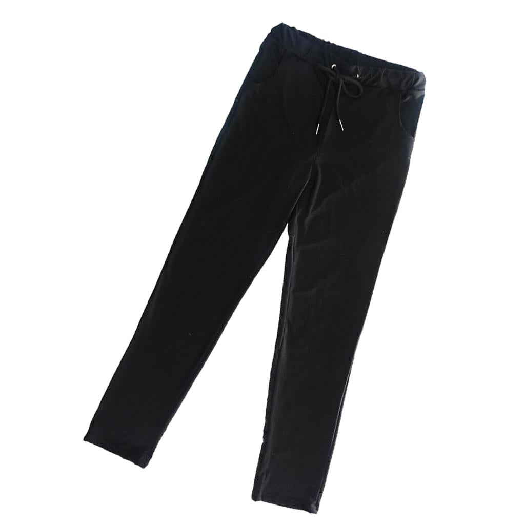 Max Womens Sweatpants Yoga Pants with Pockets Sport Workout Bottoms M Black