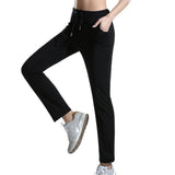 Max Womens Sweatpants Yoga Pants with Pockets Sport Workout Bottoms M Black
