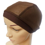 Max Mesh Stretch Turban Hat Hijab Skull Cap Head Wrap Hair Loss Chemo Hat Beanie Coffee