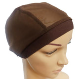 Max Mesh Stretch Turban Hat Hijab Skull Cap Head Wrap Hair Loss Chemo Hat Beanie Coffee