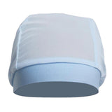 Max Mesh Stretch Turban Hat Hijab Skull Cap Head Wrap Hair Loss Chemo Hat Beanie Sky Blue