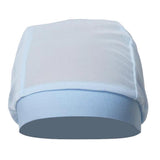 Max Mesh Stretch Turban Hat Hijab Skull Cap Head Wrap Hair Loss Chemo Hat Beanie Sky Blue
