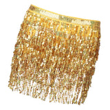 Women Belly Dance Dance Skirt Belt Performance Festival Clothing Gold