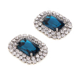 Rhinestone Shoe Clips Wedding Buckle DIY Bride Shoe Decorative Charms Blue