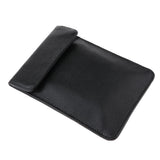 Leather RFID Cell Phone Signal Blocking Shielding Sleeve Wallet Bag Black