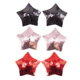 Maxbell 2 Pieces Women Sexy Nipple Cover Sequin Star Shape Pasties Lingerie  Black