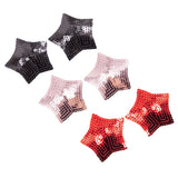 Maxbell 2 Pieces Women Sexy Nipple Cover Sequin Star Shape Pasties Lingerie  Black