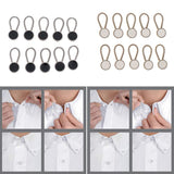 Max 10 Pack Metal Collar Button Extender for Shirt Dress Tuxedo Coat Pants Black