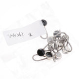 Max 10 Pack Metal Collar Button Extender for Shirt Dress Tuxedo Coat Pants Black