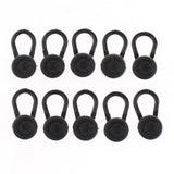 10Pcs Collar/Neck Extenders Wonder Button Shirts Expansion Unisex Black