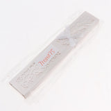 Max Silk Handheld Folding Fan Wedding Party Favor Fan with Gift Box White