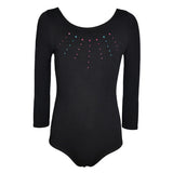 Max Girl Kids Black Ballet Dance Costune Gymnastics One-piece Leotard 9-10 Years