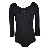 Max Girl Kids Black Ballet Dance Costune Gymnastics One-piece Leotard 9-10 Years