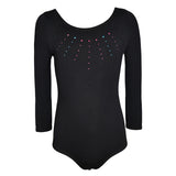 Max Girl Kids Black Ballet Dance Costune Gymnastics One-piece Leotard 9-10 Years