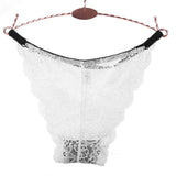 Maxbell Women's Bikini Lace Panties Lingerie Hipster Briefs Underwear M White