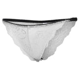 Maxbell Women's Bikini Lace Panties Lingerie Hipster Briefs Underwear M White