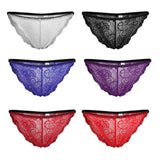 Maxbell Women's Bikini Lace Panties Lingerie Hipster Briefs Underwear M White