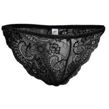 Maxbell Women's Bikini Lace Panties Lingerie Hipster Briefs Underwear M Black