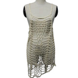 Max Women Crochet Lace Bikini Swimsuit Cover Up Hollow Out Beach Dress White XL